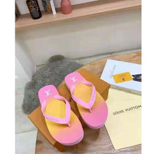 Load image into Gallery viewer, Louis Vuitton LV Women Arcade Flat Thong Pink Rubber Micro Outsole