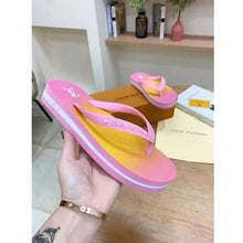 Load image into Gallery viewer, Louis Vuitton LV Women Arcade Flat Thong Pink Rubber Micro Outsole
