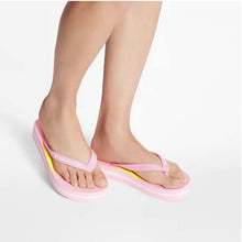 Load image into Gallery viewer, Louis Vuitton LV Women Arcade Flat Thong Pink Rubber Micro Outsole