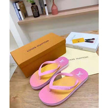 Load image into Gallery viewer, Louis Vuitton LV Women Arcade Flat Thong Pink Rubber Micro Outsole