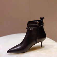 Load image into Gallery viewer, Louis Vuitton LV Women Call Back Ankle Boot in Smooth Calf Leather 5.5 cm Heel-Black