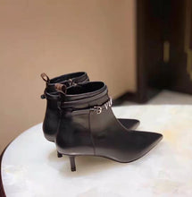 Load image into Gallery viewer, Louis Vuitton LV Women Call Back Ankle Boot in Smooth Calf Leather 5.5 cm Heel-Black