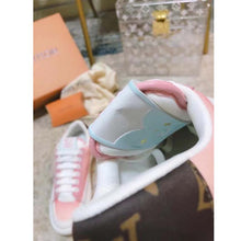 Load image into Gallery viewer, Louis Vuitton LV Women Charlie Sneaker Rose Clair Pink Recycled Rubber LV Initials