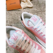 Load image into Gallery viewer, Louis Vuitton LV Women Charlie Sneaker Rose Clair Pink Recycled Rubber LV Initials