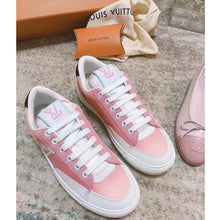 Load image into Gallery viewer, Louis Vuitton LV Women Charlie Sneaker Rose Clair Pink Recycled Rubber LV Initials