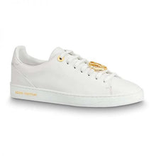Load image into Gallery viewer, Louis Vuitton LV Women Frontrow Sneaker Gold-Tone LV Circle in White Calf Leather and Rubber