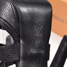 Load image into Gallery viewer, Louis Vuitton LV Women Horizon Platform Sandal Black Grained Calf