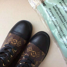Load image into Gallery viewer, Louis Vuitton LV Women Wonderland Flat Ranger in Patent Monogram Canvas-Brown