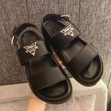 Load image into Gallery viewer, Louis Vuitton Paseo Flat Comfort Sandal Black For Women LV