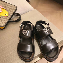 Load image into Gallery viewer, Louis Vuitton Paseo Flat Comfort Sandal Black For Women LV