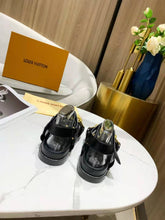 Load image into Gallery viewer, Louis Vuitton Paseo Flat Comfort Sandal Monogram Denim Black For Women LV