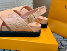 Load image into Gallery viewer, Louis Vuitton Paseo Flat Comfort Sandal Pink For Women LV 1A9RF9