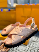 Load image into Gallery viewer, Louis Vuitton Paseo Flat Comfort Sandal Pink For Women LV 1A9RF9