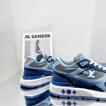 Load image into Gallery viewer, Louis Vuitton Run Away Sneaker Patent Monogram Material Blue For Women LV