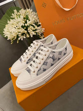 Load image into Gallery viewer, Louis Vuitton Stellar Sneaker Monogram Denim White/Blue For Women LV