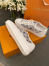Load image into Gallery viewer, Louis Vuitton Stellar Sneaker Monogram Denim White/Blue For Women LV