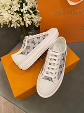 Load image into Gallery viewer, Louis Vuitton Stellar Sneaker Monogram Denim White/Blue For Women LV