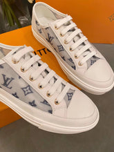 Load image into Gallery viewer, Louis Vuitton Stellar Sneaker Monogram Denim White/Blue For Women LV