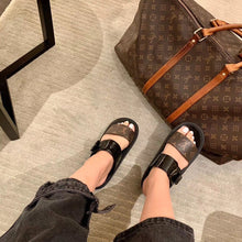 Load image into Gallery viewer, Louis Vuitton Sunbath Flat Mule Shiny Rubber Black For Women LV
