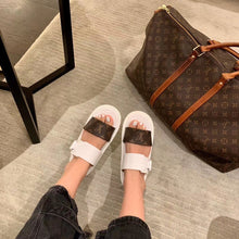 Load image into Gallery viewer, Louis Vuitton Sunbath Flat Mules PVC Spring/Summer Collection White