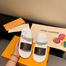 Load image into Gallery viewer, Louis Vuitton Sunbath Flat Mules PVC Spring/Summer Collection White