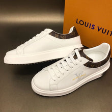 Load image into Gallery viewer, Louis Vuitton Time Out Low Top Sneakers Calfskin Leather Fall/Winter Collection 1A64RY White/Brown