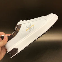 Load image into Gallery viewer, Louis Vuitton Time Out Low Top Sneakers Calfskin Leather Fall/Winter Collection 1A64RY White/Brown