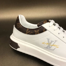 Load image into Gallery viewer, Louis Vuitton Time Out Low Top Sneakers Calfskin Leather Fall/Winter Collection 1A64RY White/Brown