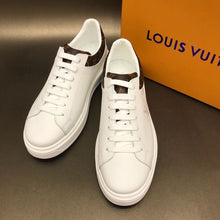 Load image into Gallery viewer, Louis Vuitton Time Out Low Top Sneakers Calfskin Leather Fall/Winter Collection 1A64RY White/Brown