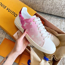 Load image into Gallery viewer, Louis Vuitton Time Out Sneaker Patent Monogram Canvas Pink For Women LV