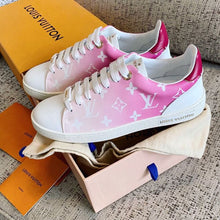 Load image into Gallery viewer, Louis Vuitton Time Out Sneaker Patent Monogram Canvas Pink For Women LV