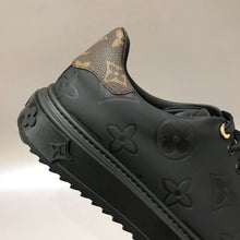Load image into Gallery viewer, Louis Vuitton Time Out Sneaker Patent Monogram Material Black For Women LV