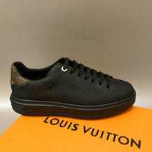 Load image into Gallery viewer, Louis Vuitton Time Out Sneaker Patent Monogram Material Black For Women LV