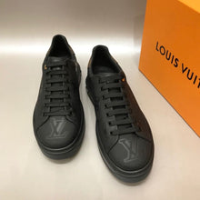 Load image into Gallery viewer, Louis Vuitton Time Out Sneaker Patent Monogram Material Black For Women LV