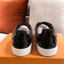 Load image into Gallery viewer, Louis Vuitton Time Out Sneaker Patent Monogram Material Brown For Women LV 1A8FJM