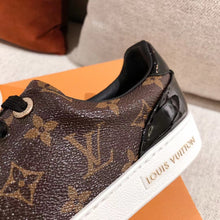 Load image into Gallery viewer, Louis Vuitton Time Out Sneaker Patent Monogram Material Brown For Women LV 1A8FJM