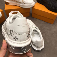 Load image into Gallery viewer, Louis Vuitton Time Out Sneaker White/Silver For Women LV