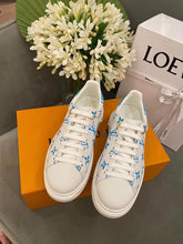 Load image into Gallery viewer, Louis Vuitton Time Out Sneakers White/Blue For Women LV