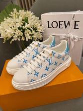 Load image into Gallery viewer, Louis Vuitton Time Out Sneakers White/Blue For Women LV