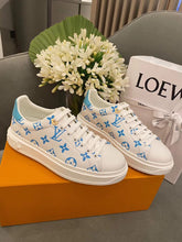 Load image into Gallery viewer, Louis Vuitton Time Out Sneakers White/Blue For Women LV