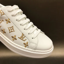 Load image into Gallery viewer, Louis Vuitton Time Out Sneakers White/Gold For Women LV