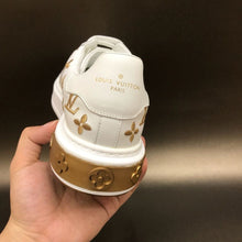 Load image into Gallery viewer, Louis Vuitton Time Out Sneakers White/Gold For Women LV