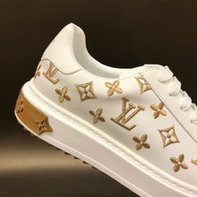 Load image into Gallery viewer, Louis Vuitton Time Out Sneakers White/Gold For Women LV
