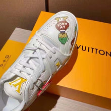Load image into Gallery viewer, Louis Vuitton Unisex LV Trainer Sneaker White Printed Calf Leather Rubber Outsole