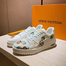 Load image into Gallery viewer, Louis Vuitton Unisex LV Trainer Sneaker White Printed Calf Leather Rubber Outsole