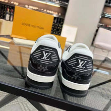 Load image into Gallery viewer, Louis Vuitton Unisex LV Trainer Sneaker With Monogram-Embossed Grained Calf Leather