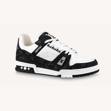 Load image into Gallery viewer, Louis Vuitton Unisex LV Trainer Sneaker With Monogram-Embossed Grained Calf Leather