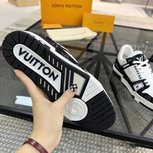 Load image into Gallery viewer, Louis Vuitton Unisex LV Trainer Sneaker With Monogram-Embossed Grained Calf Leather