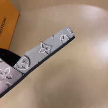 Load image into Gallery viewer, Louis Vuitton Waterfront Mule Monogram Embossed Metallic Rubber Gray For Women LV