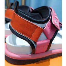 Load image into Gallery viewer, Louis Vuitton Women Pool Pillow Flat Comfort Sandal Blue Calf Leather